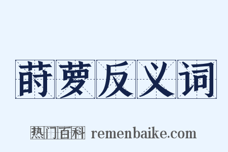 莳萝反义词是什么意思的图片